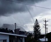 Waterspout spotted off Thirroul │ Illawarra Mercury │ May 6, 2024 from sister dress off