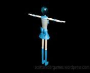A video, of the Sailor Mercury 3D model. Created by Scott Snider using 3DS MAX. Uploaded 04-01-2024.