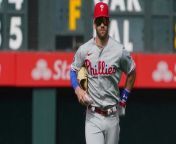 Bryce Harper Shines Bright with Three Home Runs and Six RBIs from shines