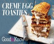 Surprisingly delicious, these Creme Egg toasties marry crisp butter toast with melted, oozy chocolate for a decadent Easter breakfast choice