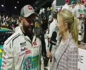 Dylan Dowell, tire carrier for the No. 11 Toyota of Denny Hamlin talks about the &#39;money stop&#39; that led to victory at Richmond.