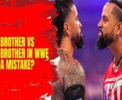 Check out the long-awaited brother vs brother showdown of Jimmy vs Jey at WrestleMania! Will they live up to the hype? #WrestleMania #Usos #TagTeam #BrotherVsBrother #Philadelphia