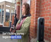 Strumming his acoustic steel string on a busy street in east London, singer-songwriter Dan Tredget aims to become the first person to busk at every London Underground station. With 272 stops on the network, it&#39;s a daunting task.