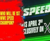 Don&#39;t miss the thrilling First Ever WWE Speed Championship on April 3rd! Watch lightning fast matches on a unique platform! #WWESpeedChampionship #WWE #SpeedAction #NewShow #April3rd